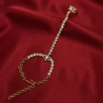 Traditional Floral Cubic Zirconia Hath Phool