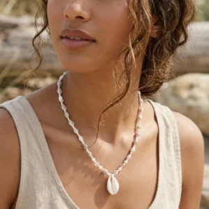 Handcrafted Beach Style Shell Necklace