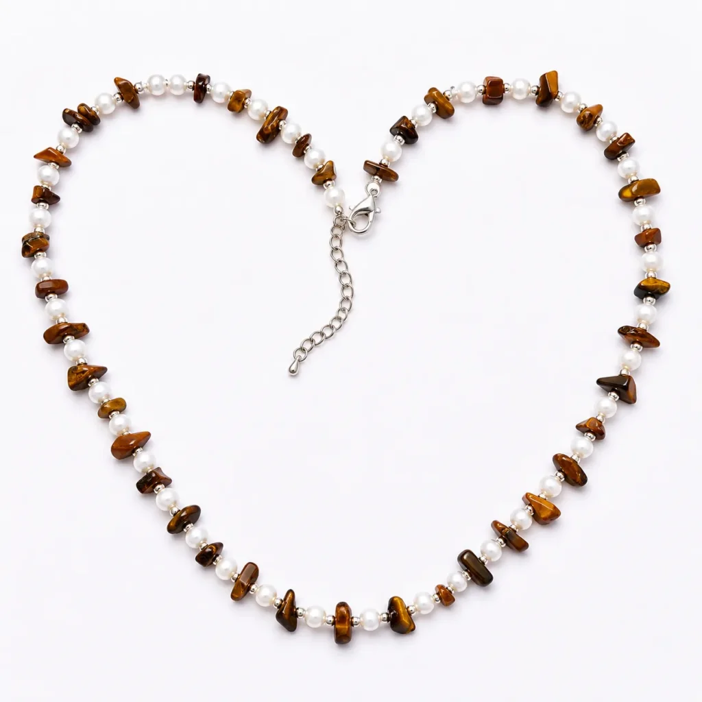 Beach Style Pearl & Beaded Necklace