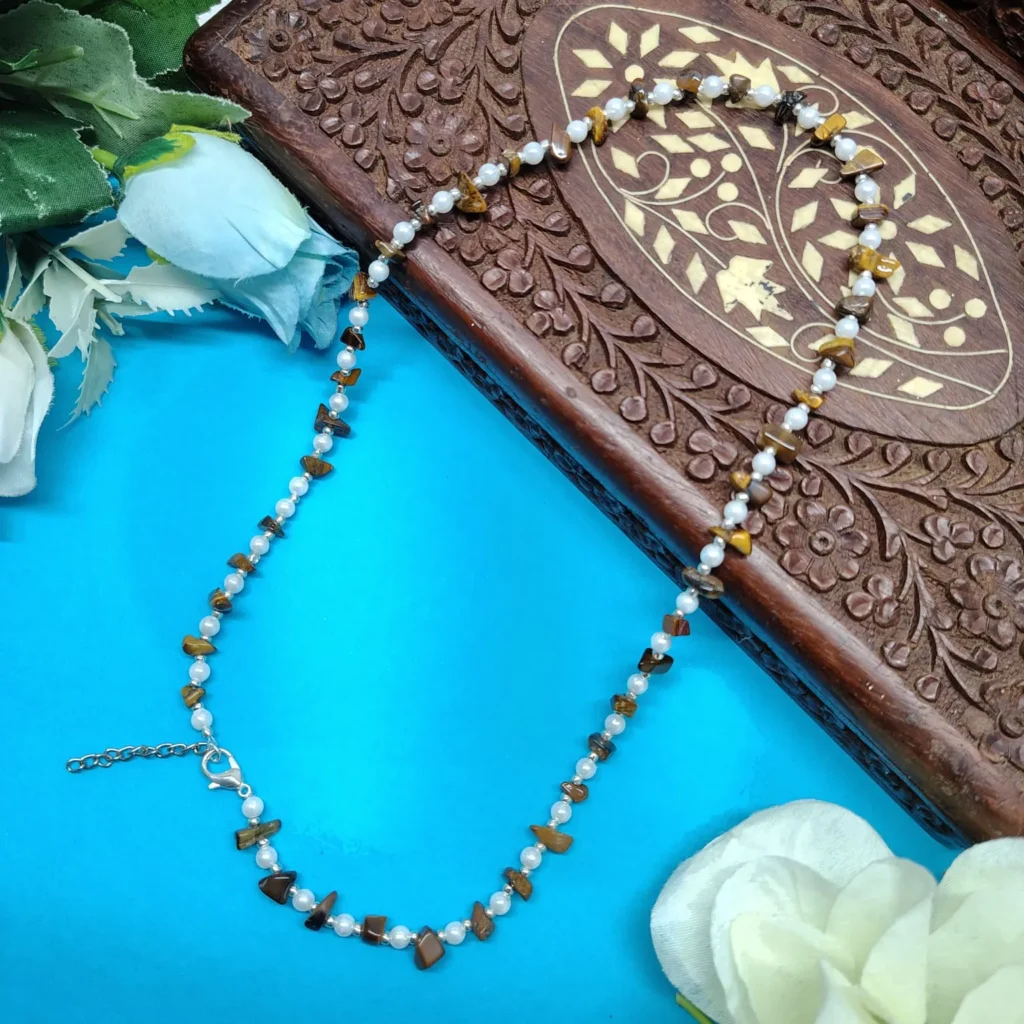 Beach Style Pearl & Beaded Necklace