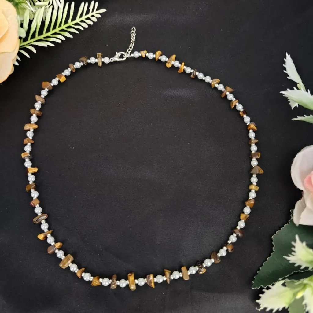 Beach Style Pearl & Beaded Necklace
