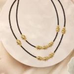 Gold-Tone Elephant Charm Dual Layer Necklace