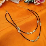 Gold-Tone Elephant Charm Dual Layer Necklace