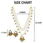 Layered Glass Bead Necklace & Earrings Set