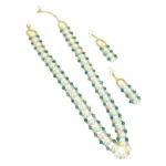 Designer Handmade Beaded Necklace And Earrings Set