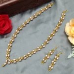 Rose Gold & Golden Beaded Jewelry Set