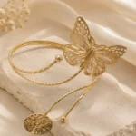 Rose Gold-Tone Butterfly Arm Cuff for Women
