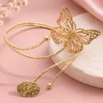 Rose Gold-Tone Butterfly Arm Cuff for Women