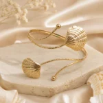 Rose Gold Open Cuff Upper Arm Bracelet