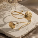 Rose Gold Open Cuff Upper Arm Bracelet