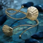 Rose Gold Open Cuff Upper Arm Bracelet