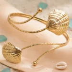 Rose Gold Open Cuff Upper Arm Bracelet