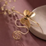 Rose Gold Butterfly Spiral Bicep Cuff