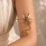 Rose Gold Butterfly Spiral Bicep Cuff