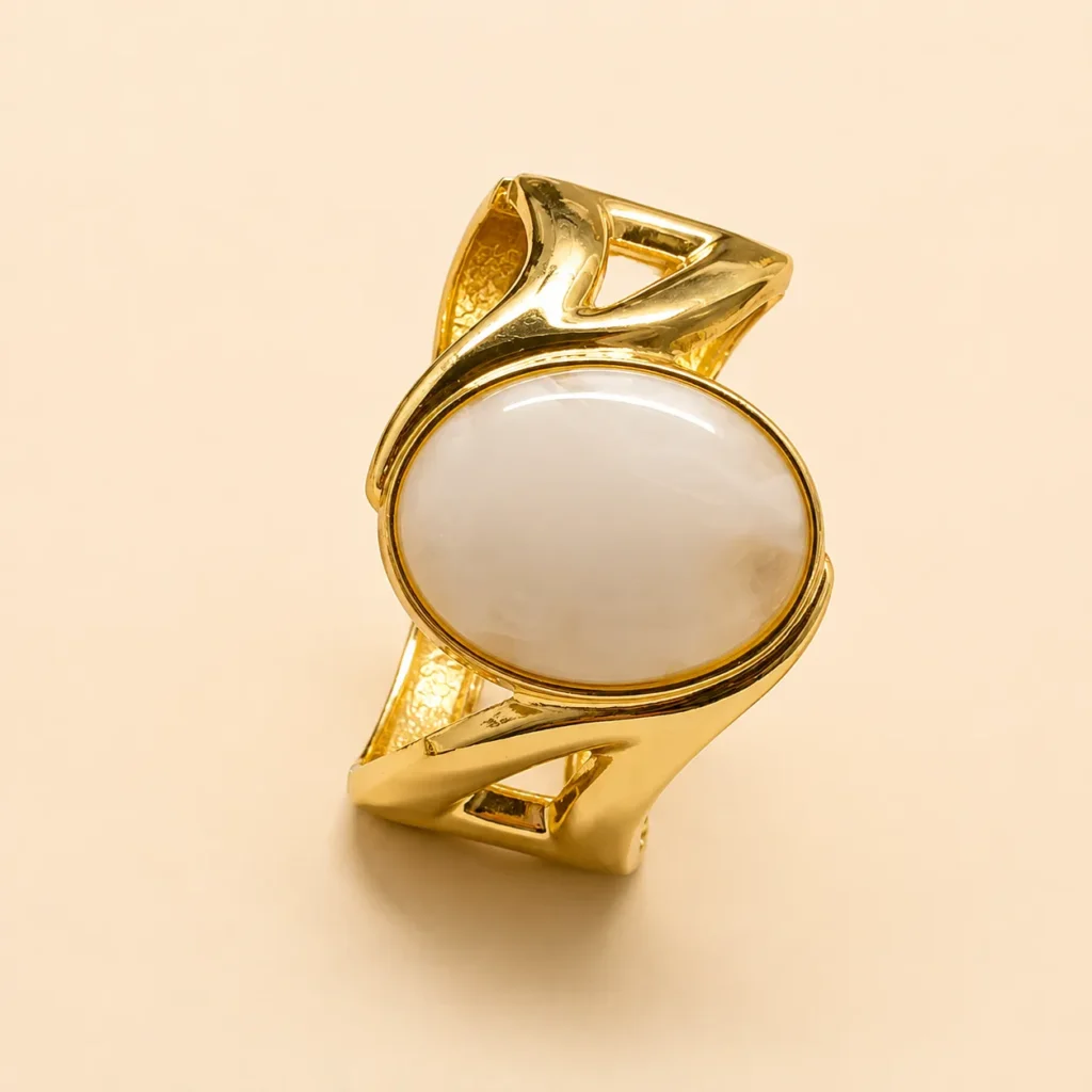 Women's Gold-Tone Wide Open Cuff Bracelet