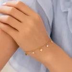 Gold-Tone Geometric Link Bracelet