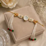 Gold-Tone Meenakari Inspired Bracelet Watch