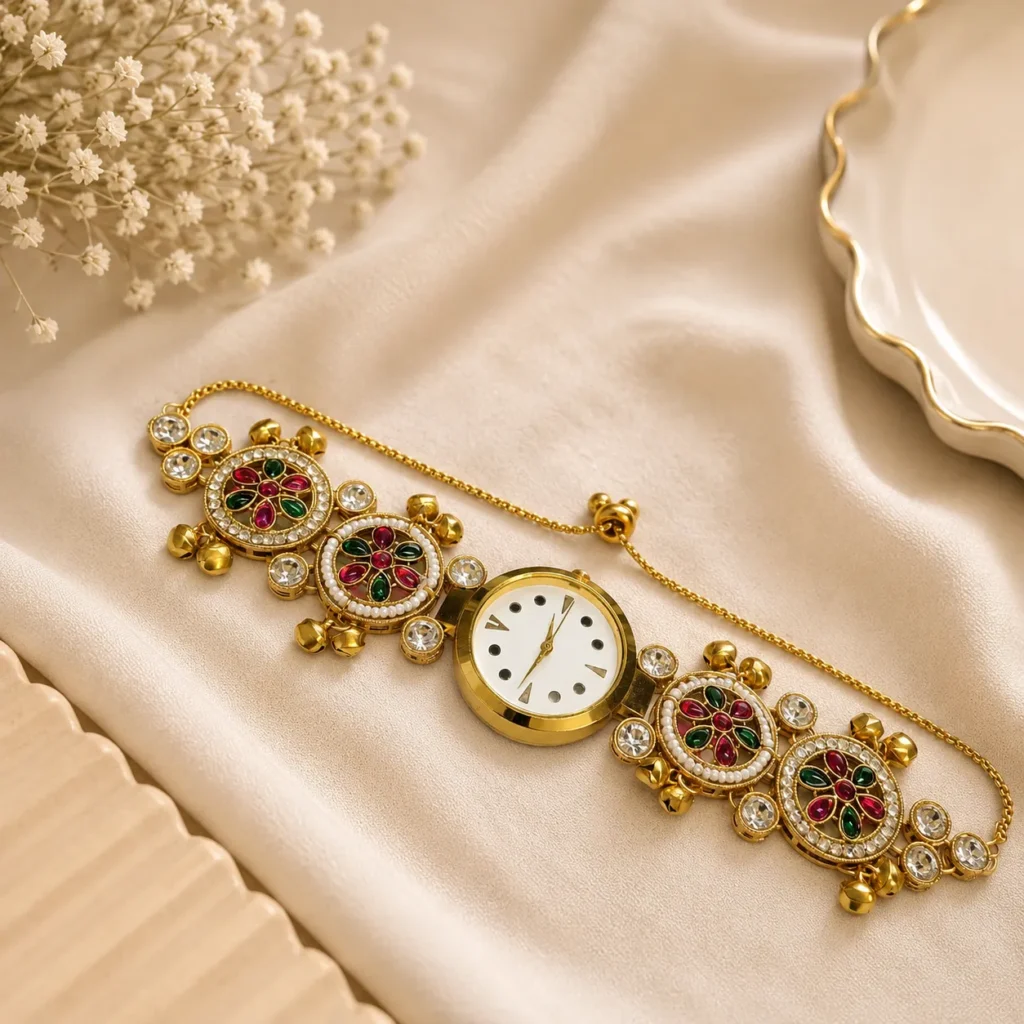 Rajwadi Inspired Bracelet Watch for Women