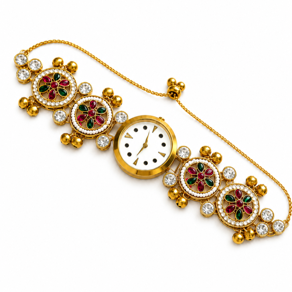Rajwadi Inspired Bracelet Watch for Women