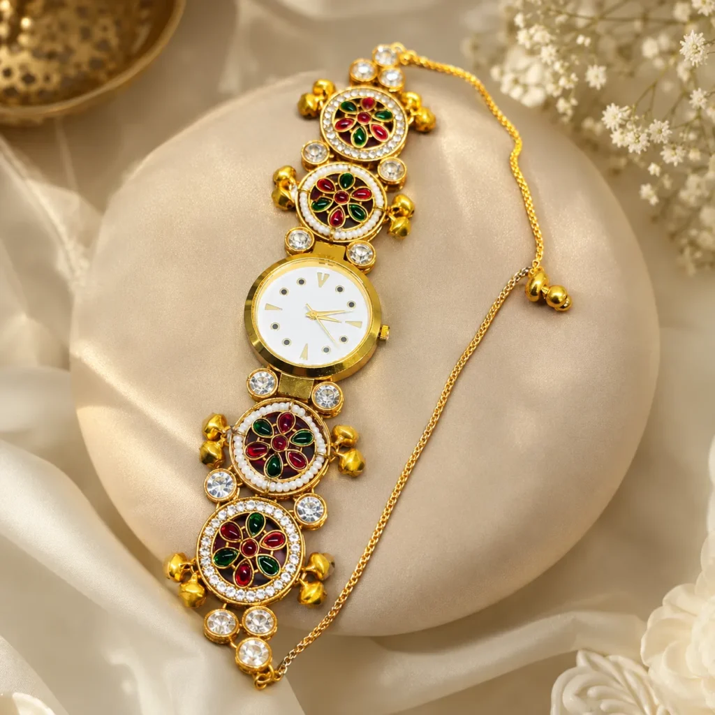 Rajwadi Inspired Bracelet Watch for Women