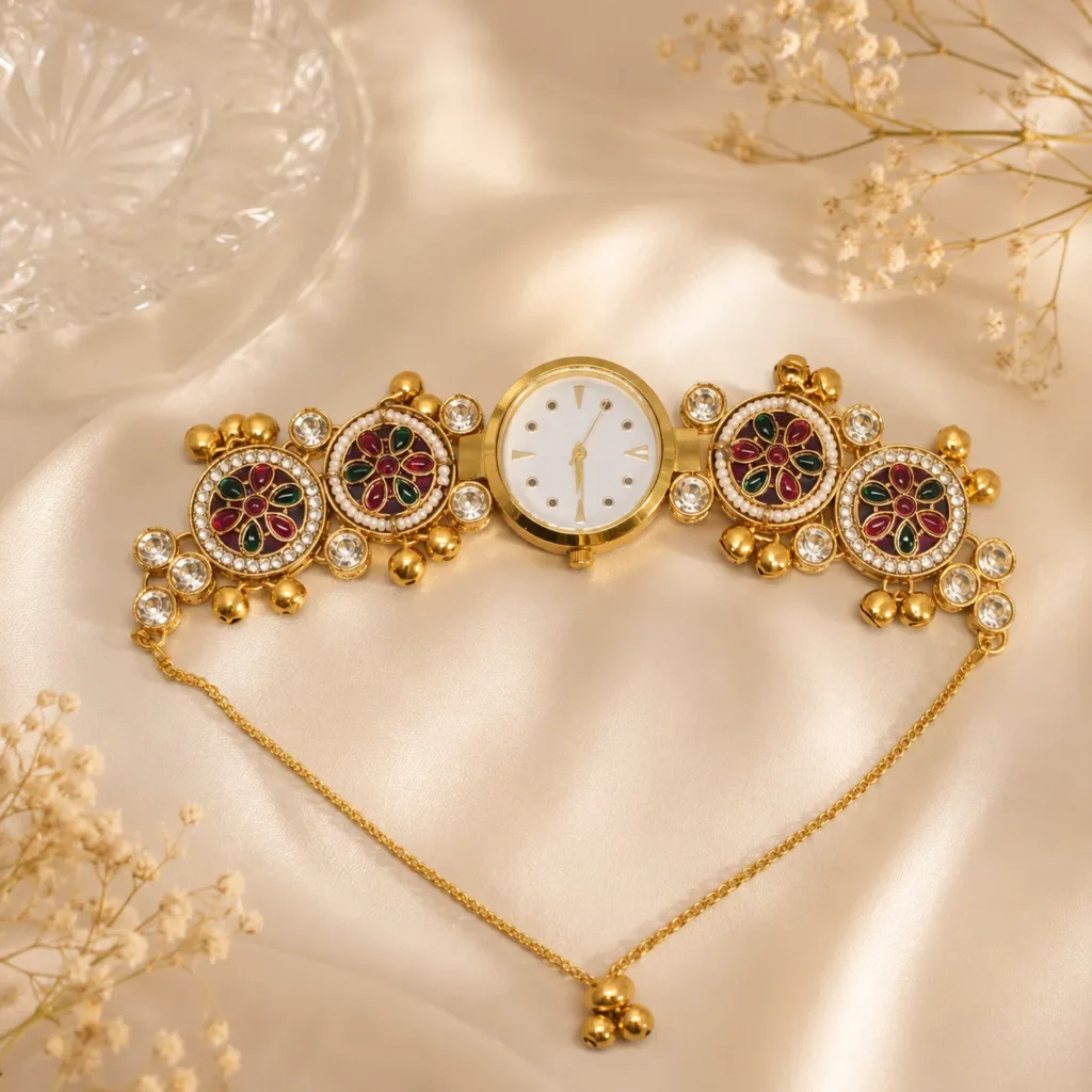 Rajwadi Inspired Bracelet Watch for Women