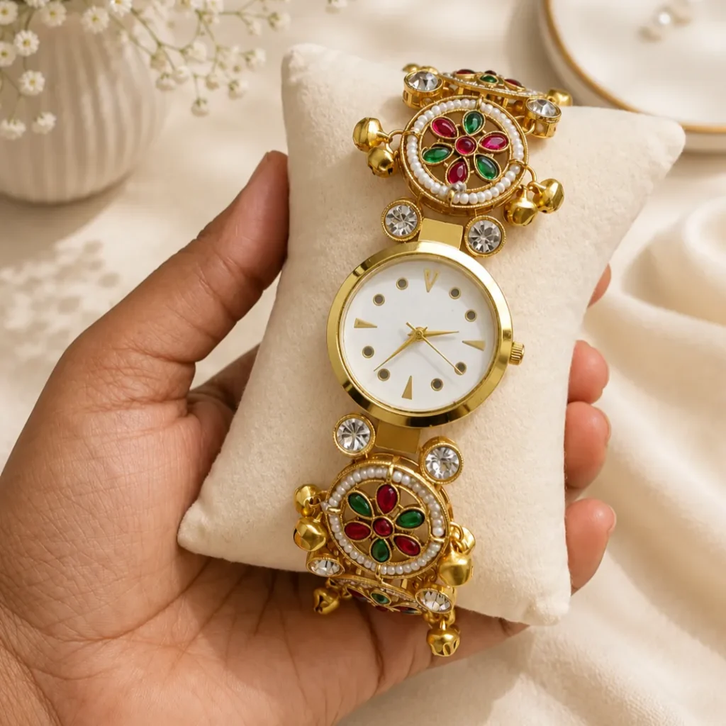 Rajwadi Inspired Bracelet Watch for Women