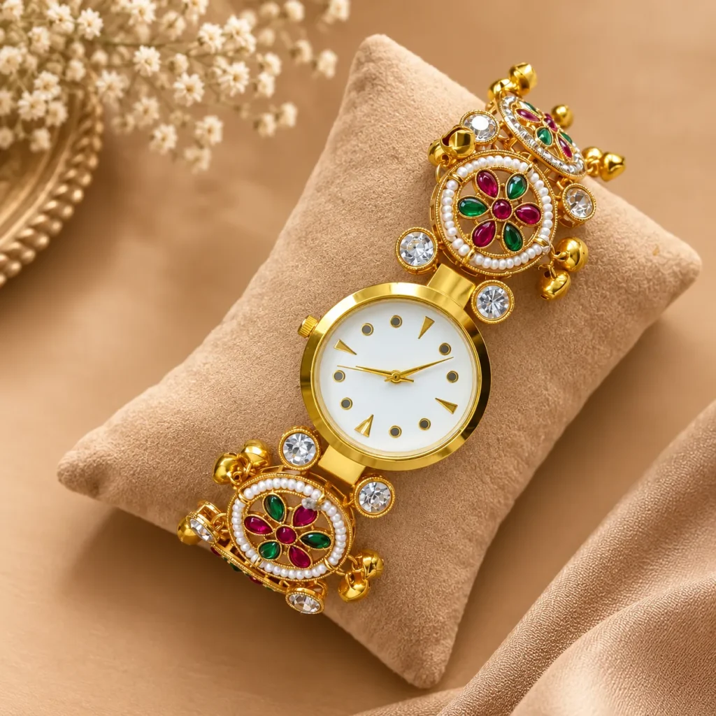 Rajwadi Inspired Bracelet Watch for Women
