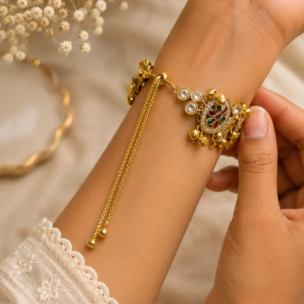 Rajwadi Inspired Bracelet Watch for Women