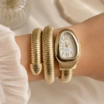 Stylish Snake Wrap Bracelet Watch