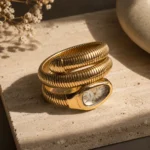 Stylish Snake Wrap Bracelet Watch