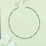 Midnight Blue Seed Bead Choker Necklace