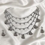 Multi-Layer Oxidized Beaded Jewelry Set