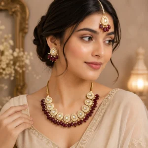 Royal Kundan Choker Necklace Set