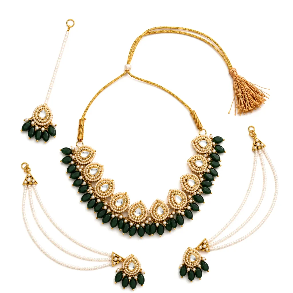 Royal Kundan Choker Necklace Set
