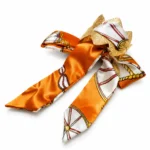 Stylish Gold-Tone Satin Scarf Bracelet for Women