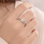 Women's Silver-Tone Heart Adjustable Ring