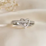 Women's Silver-Tone Heart Adjustable Ring