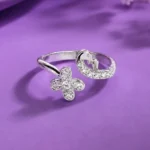 Women's Cubic Zirconia Floral & Clover Ring