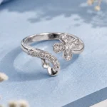 Women's Cubic Zirconia Floral & Clover Ring