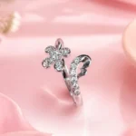 Women's Cubic Zirconia Floral & Clover Ring