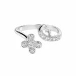 Women's Cubic Zirconia Floral & Clover Ring