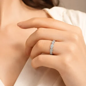 Sparkling Open Band Cubic Zirconia Ring
