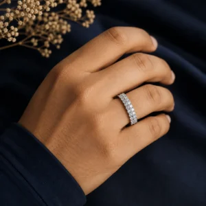 Home Classic Silver Cubic Zirconia Fashion Ring