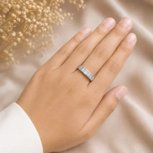 Home Silver Princess Cut Cubic Zirconia Ring