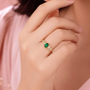Home Classic Designer Oval-Cut Cubic Zirconia Ring
