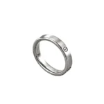 Minimalist Silver Stainless Steel Ring for Men