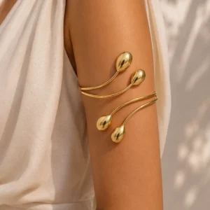 Curved Upper Arm Cuff for Women