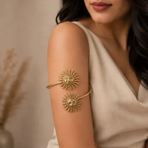 Sun Motif Upper Arm Cuff for Women