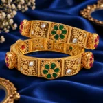 Gold Tone Rajwadi Style Traditional Bangle – view 6