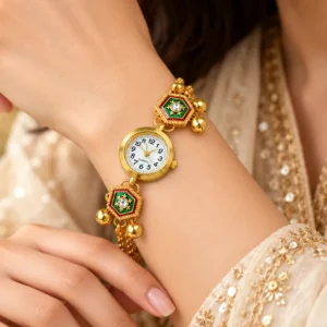 Eye-Catching Gold Tone Bracelet Watch